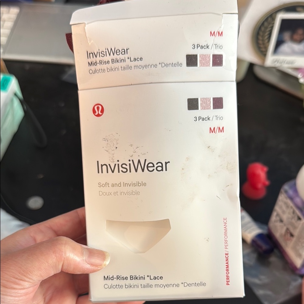 Lululemon InvisiWear Mid-Rise Bikini Lace 3 Pack